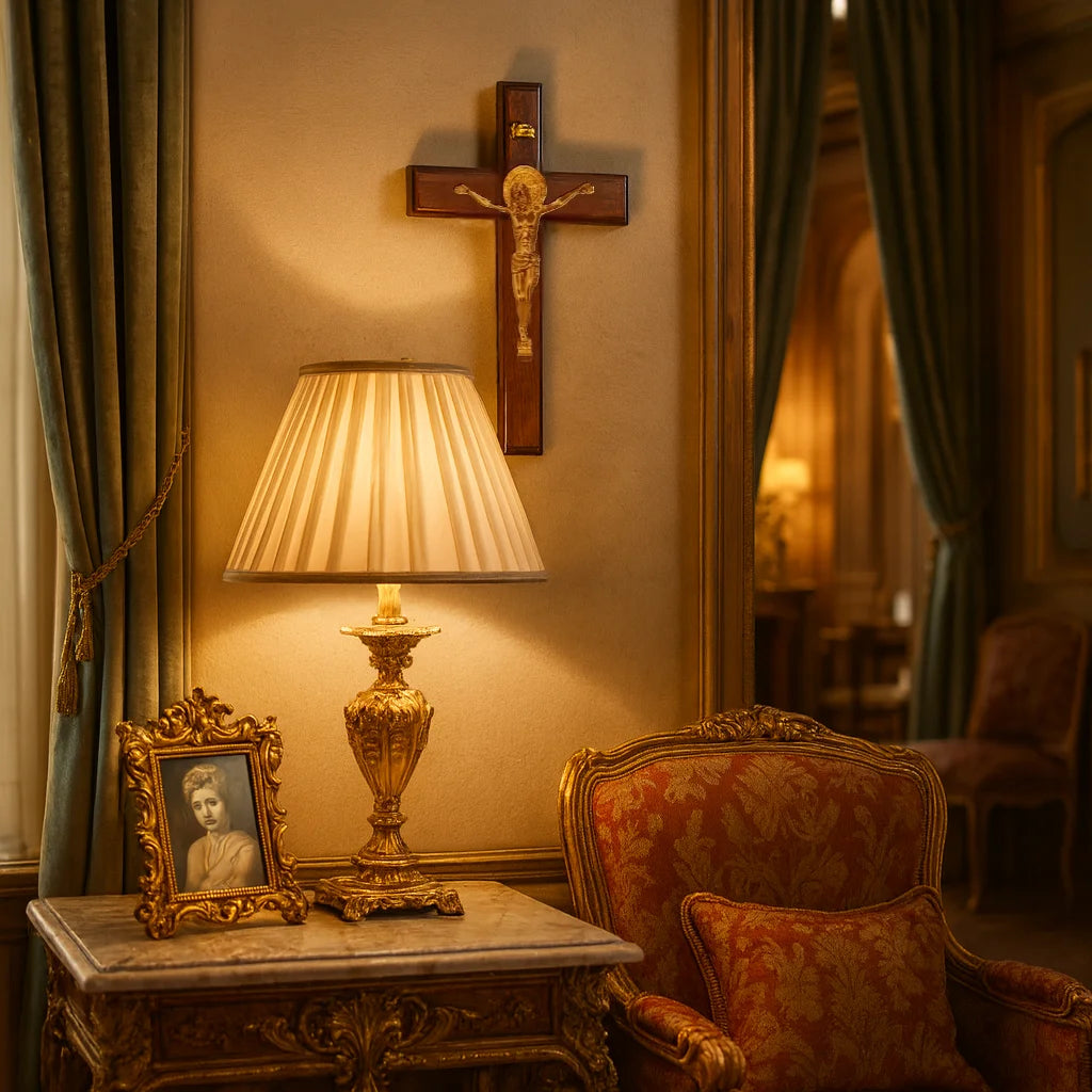 Cruz Católica de Parede com Jesus em Madeira | 29cm | Decoração Religiosa